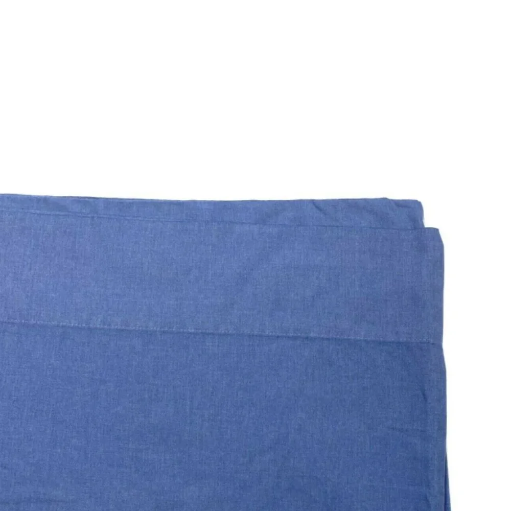 Vintage 1970s Pillowcases Solid Blue King Bedding